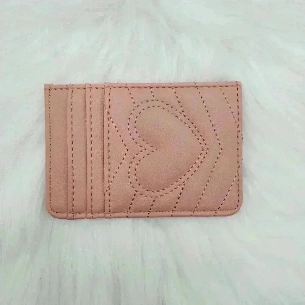 Light Pink Love Heart Card Holder